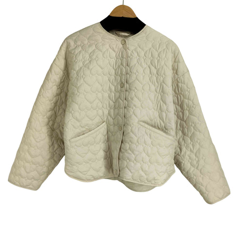 ザラ ZARA ハートキルティングジャケット レディース import:S