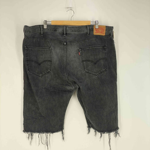 リーバイス Levis 501 オリジナルフィットジーンズ ブラックデニムショーツ ビッグサイズ メンズ W48