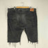 リーバイス Levis 501 オリジナルフィットジーンズ ブラックデニムショーツ ビッグサイズ メンズ W48