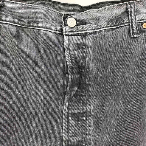 リーバイス Levis 501 オリジナルフィットジーンズ ブラックデニムショーツ ビッグサイズ メンズ W48