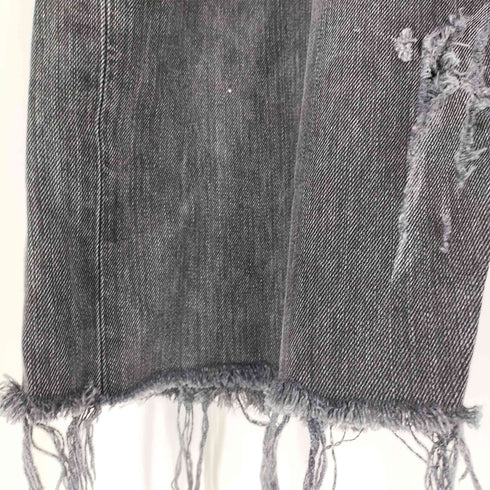 リーバイス Levis 501 オリジナルフィットジーンズ ブラックデニムショーツ ビッグサイズ メンズ W48