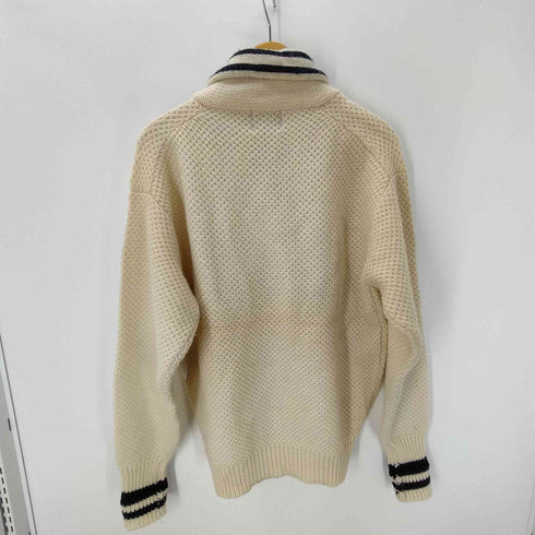 チャップスラルフローレン CHAPS RALPH LAUREN 90S ロゴ 刺繍 ヘムライン ショールカラー ウール ニット セーター メンズ import:L