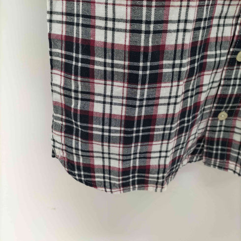 エルエルビーン L.L.Bean タータンチェック コットン 半袖 シャツ メンズ import:XS