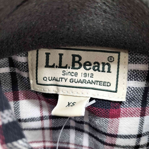 エルエルビーン L.L.Bean タータンチェック コットン 半袖 シャツ メンズ import:XS