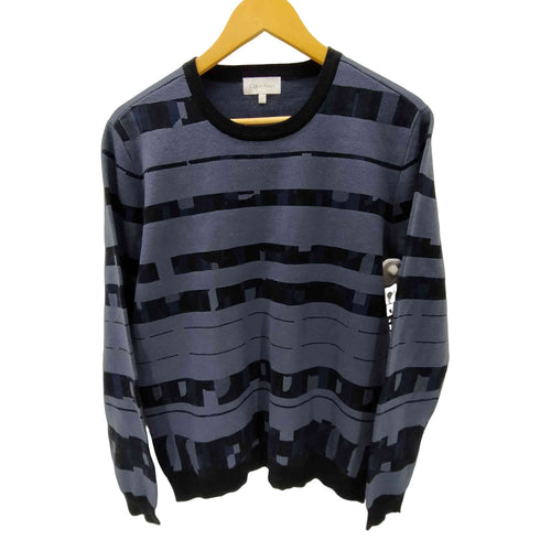カルバンクライン CALVIN KLEIN 総柄 コットン ウール ニット セーター メンズ import:L