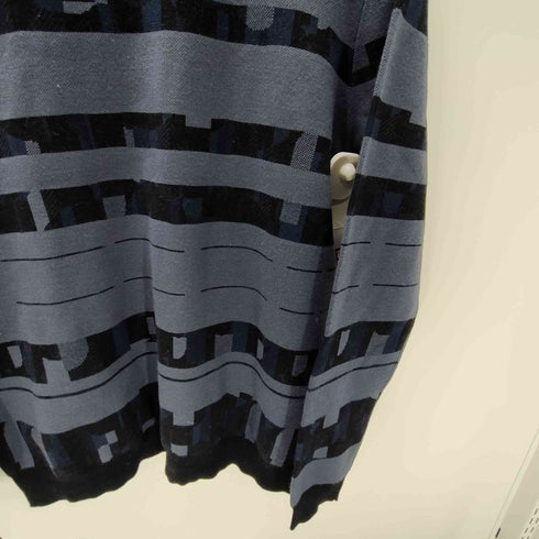 カルバンクライン CALVIN KLEIN 総柄 コットン ウール ニット セーター メンズ import:L