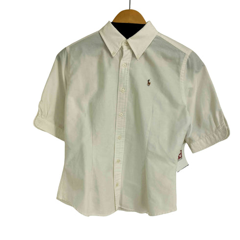 ラルフローレン RALPH LAUREN SUPER SLIM FIT スモールポニー刺繍 S/S BD シャツ レディース JPN:13号