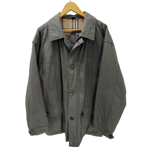 バーバリーズ BURBERRYS 90S 裏地キルティングノバチェック アクションプリーツ ジャケット メンズ import:L