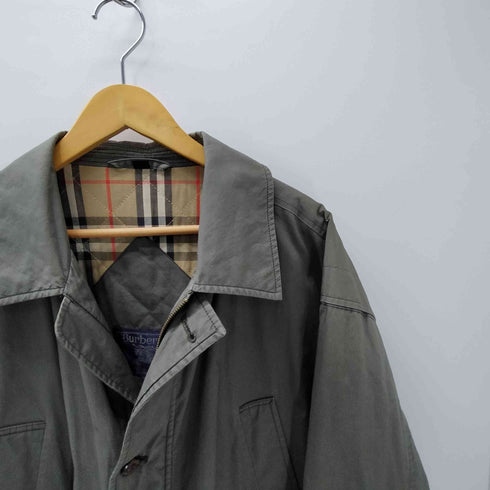バーバリーズ BURBERRYS 90S 裏地キルティングノバチェック アクションプリーツ ジャケット メンズ import:L