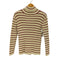 ノップデノッド nop de nod ハイネックボーダーニット レディース import:M