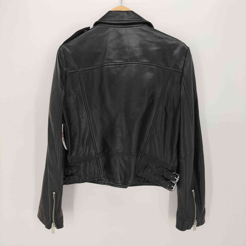 ザラ ZARA ダブル ライダース レザー ジャケット レディース import:L