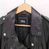 ザラ ZARA ダブル ライダース レザー ジャケット レディース import:L