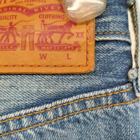 リーバイス Levis 501 ボタンフライ ストレート デニム パンツ レディース W24 L32