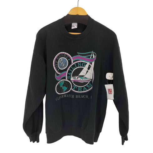 ラッセルアスレチック RUSSELL ATHLETIC USA製 CLEARWATER BEACH FL フロントプリント スウェット メンズ import:L