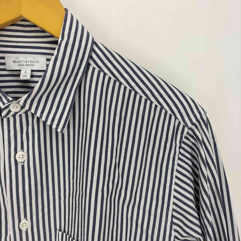 ビューティーアンドユースユナイテッドアローズ BEAUTY & YOUTH UNITED ARROWS BY ブロード ストライプ シャツ メンズ JPN:L