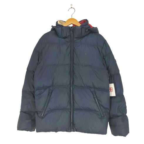 トミージーンズ tommy jeans フーデッドダウンジャケット レディース import:L