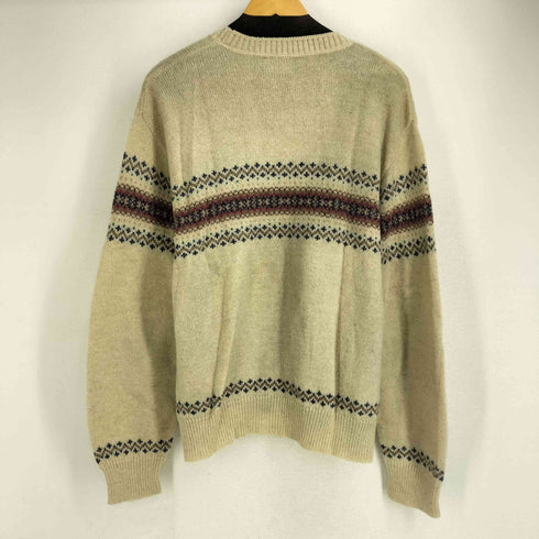 ジャンセン jantzen 80S USA製 フェアアイル柄 クルーネック ニット メンズ import:L