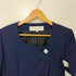 クリスチャンディオール Christian Dior 80-90s OLD vintage カネボウ社 ストライプ ノーカラー ジャケット + スカート セットアップ レディース 上下共に 9号