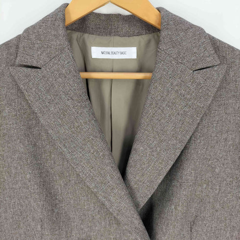 ナチュラルビューティーベーシック NATURAL BEAUTY BASIC ダブルブレストボクシージャケット レディース JPN:M