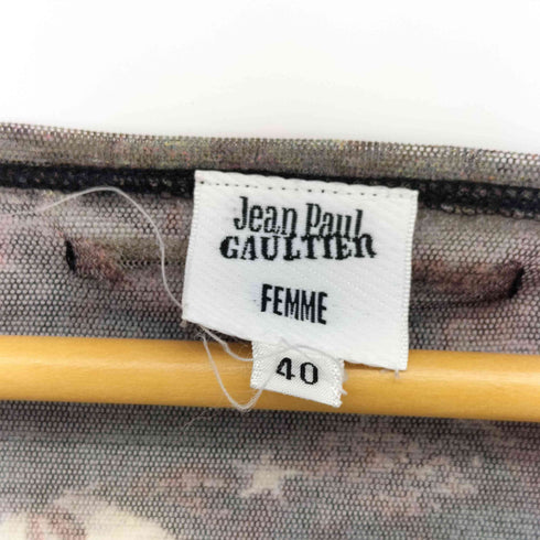 ジャンポールゴルチエフェム Jean Paul GAULTIER FEMME 聖母 スターデザイン パワーネット ボレロカーディガン レディース FR:40