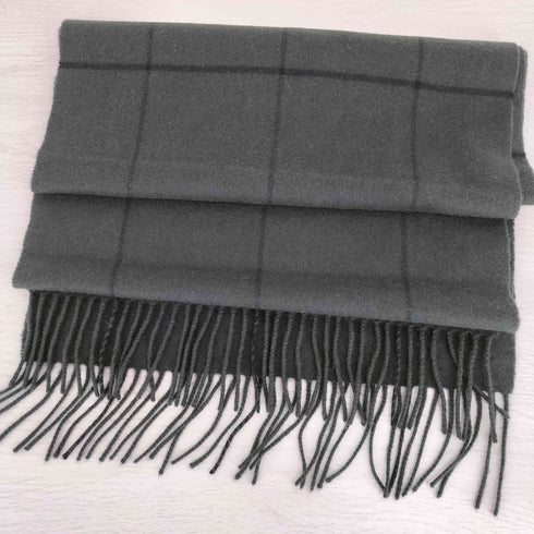 ユナイテッドアローズ UNITED ARROWS カシミヤ100 UADB ウィンドウペイン マフラー メンズ