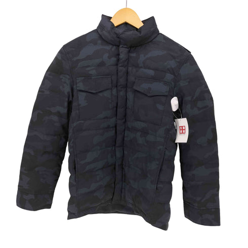 フィールドドリーム field/dream 迷彩柄 フラップポケット スタンドカラー ダウン ジャケット メンズ JPN:L