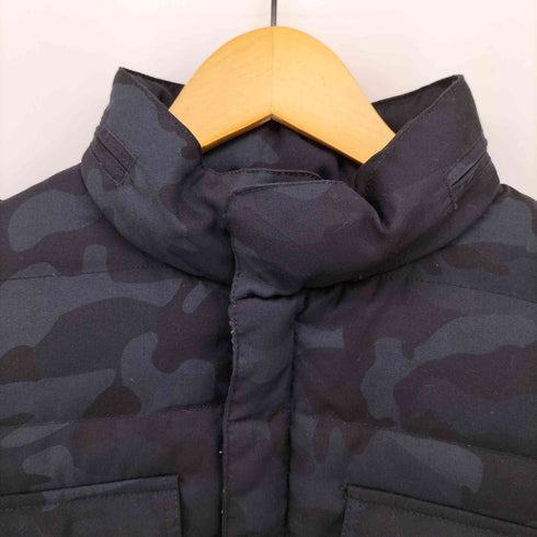 フィールドドリーム field/dream 迷彩柄 フラップポケット スタンドカラー ダウン ジャケット メンズ JPN:L