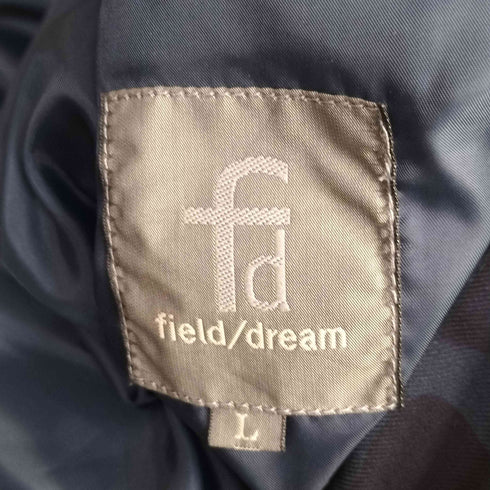 フィールドドリーム field/dream 迷彩柄 フラップポケット スタンドカラー ダウン ジャケット メンズ JPN:L