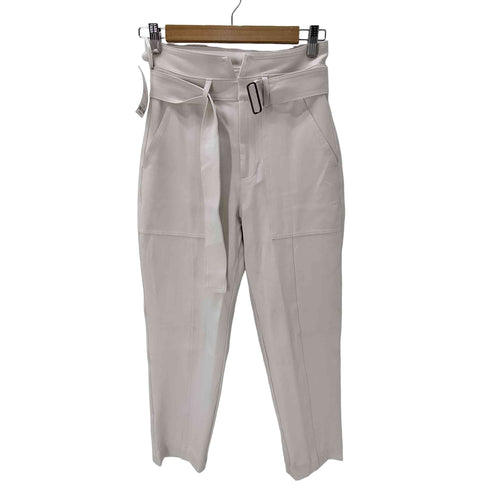 バナナリパブリック BANANA REPUBLIC 24AW BR ベルト付き レーヨン ビスコース ベイカー ステッチ テーパード パンツ レディース 2