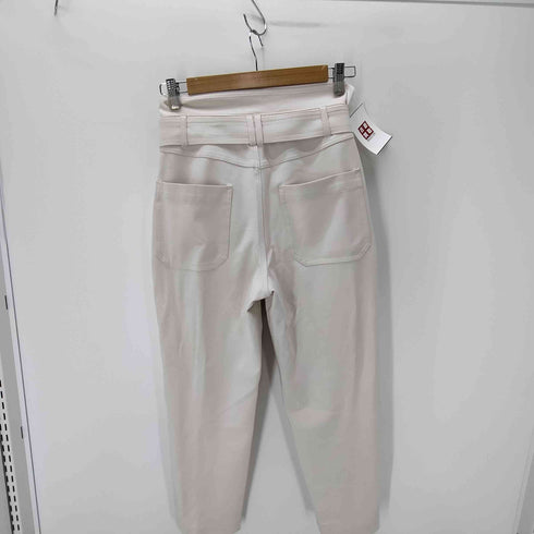 バナナリパブリック BANANA REPUBLIC 24AW BR ベルト付き レーヨン ビスコース ベイカー ステッチ テーパード パンツ レディース 2
