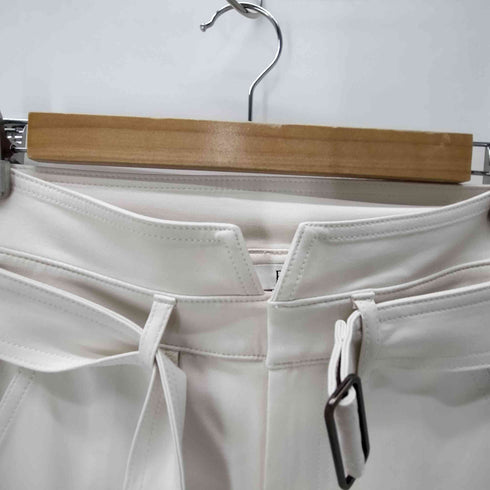 バナナリパブリック BANANA REPUBLIC 24AW BR ベルト付き レーヨン ビスコース ベイカー ステッチ テーパード パンツ レディース 2