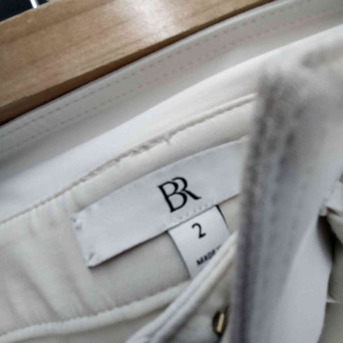 バナナリパブリック BANANA REPUBLIC 24AW BR ベルト付き レーヨン ビスコース ベイカー ステッチ テーパード パンツ レディース 2