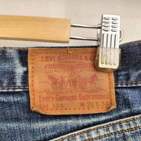 リーバイス Levis 00S 504 ボタン裏刻印359 赤耳 ジップフライデニムパンツ メンズ W32 L34