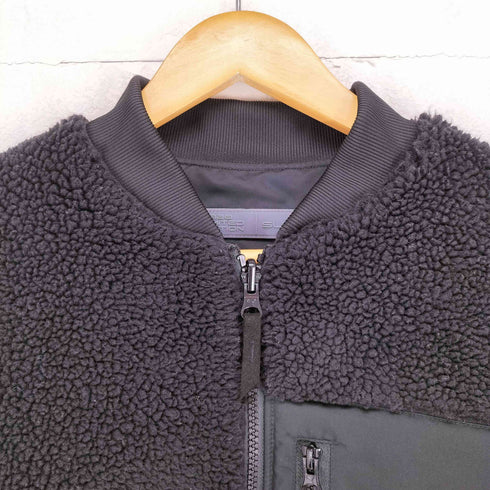 スライ SLY REVERSIBLE BOA BOMBER JACKET 花刺繍カスタム レディース