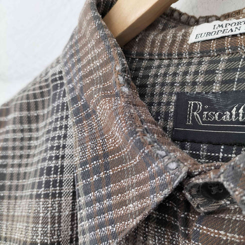 riscatto 香港製 ジャガードチェックシャツ メンズ JPN:XL