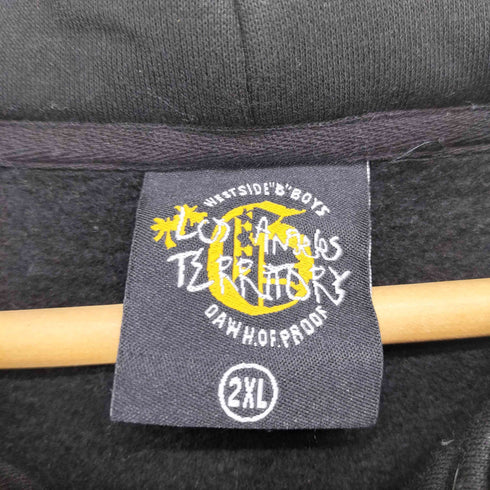 LOS ANGELS TERRITORY dawn of proof b-boy B系 ビッグサイズ テープロゴ ジップパーカー パンツ セットアップ メンズ 4XL