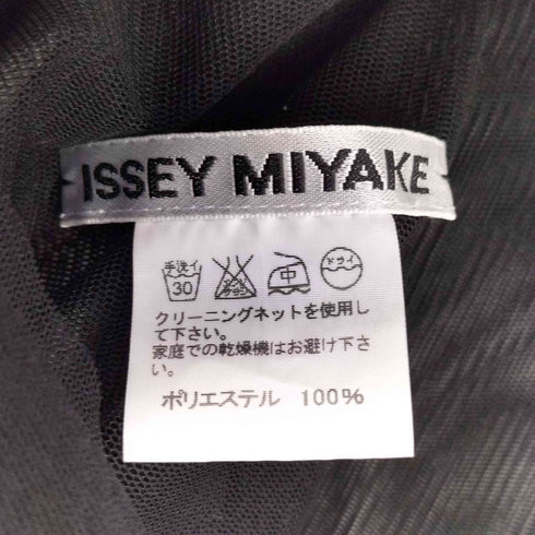 イッセイミヤケ ISSEY MIYAKE 00SS 銀タグ 変形デザイン ノースリーブ シースルーカットソー レディース JPN:2