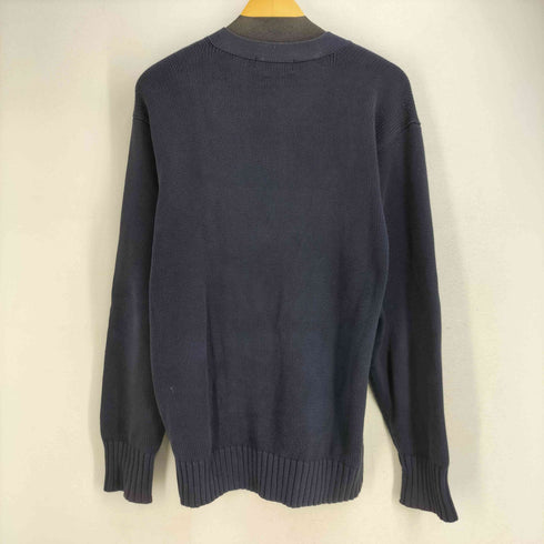 ポロバイラルフローレン Polo by RALPH LAUREN 90S コットン100 ポニー刺繍 ニットカーディガン メンズ LL
