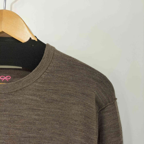 ユニクロ UNIQLO メリノクルーネックセーター ブラウン XXLサイズ レディース JPN:XXL