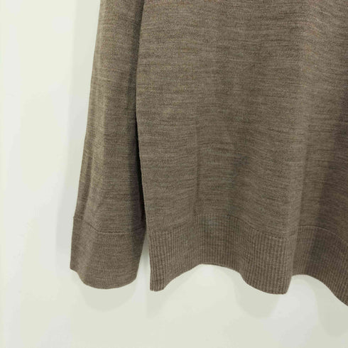 ユニクロ UNIQLO メリノクルーネックセーター ブラウン XXLサイズ レディース JPN:XXL