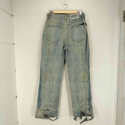who decides war ギャザーディティールワイドレッグジーンズ import メンズ 32