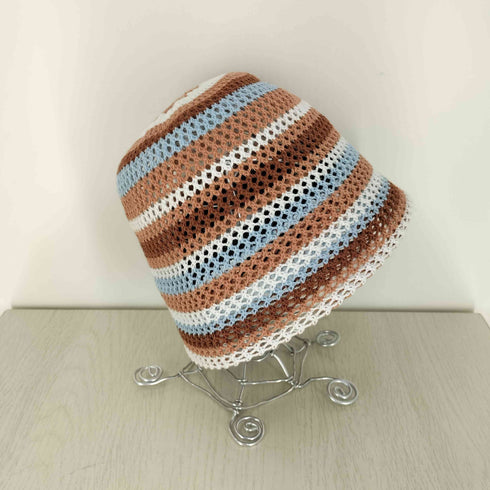 アトモスピンク ATMOS PINK 24SS Border Crochet Bucket Hat レディース FREE