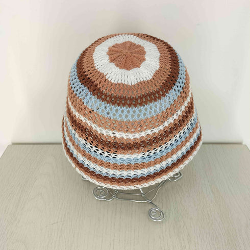 アトモスピンク ATMOS PINK 24SS Border Crochet Bucket Hat レディース FREE
