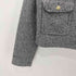 ザラ ZARA ブークレショートジャケット クロップド レディース import:L