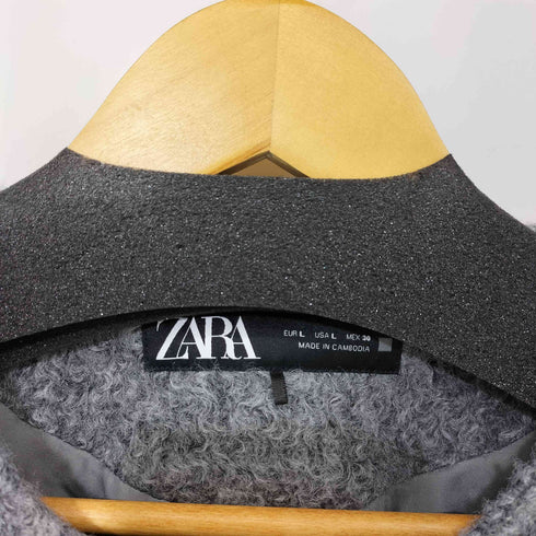 ザラ ZARA ブークレショートジャケット クロップド レディース import:L