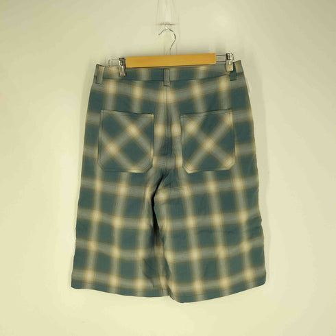アトモスピンク ATMOS PINK 25SS Ombre Check Double Knee Half Pants BLUE レディース JPN:M