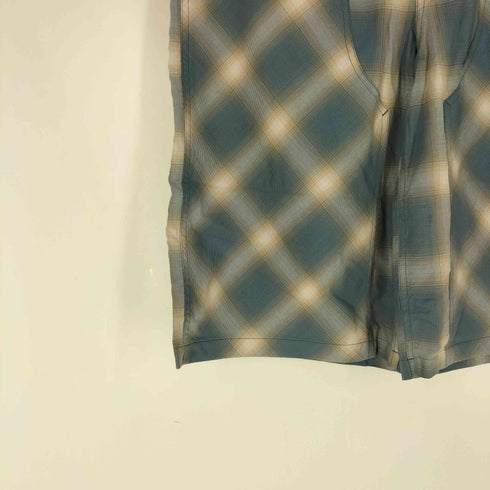 アトモスピンク ATMOS PINK 25SS Ombre Check Double Knee Half Pants BLUE レディース JPN:M