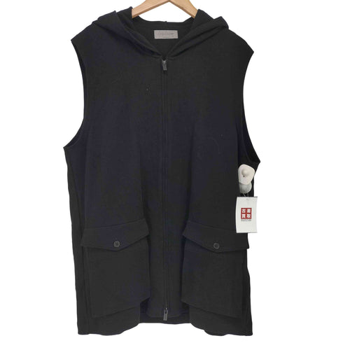 ヨウジヤマモトプールオム Yohji Yamamoto POUR HOMME Sleeveless Hooded Vest ジップアップ フーデッド ベスト メンズ JPN:3