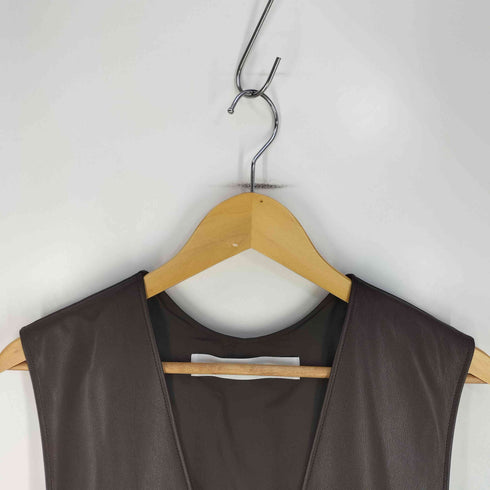 プロボーク provoke FAKELEATHER MAXI DRESS レディース FREE