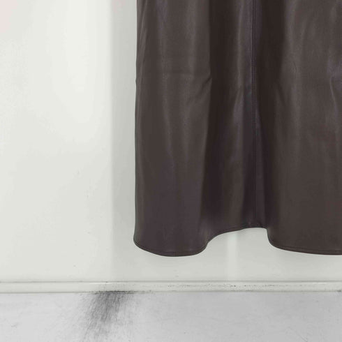 プロボーク provoke FAKELEATHER MAXI DRESS レディース FREE